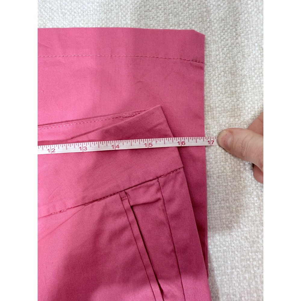 Kut from the Kloth Pink Crop Trouser Pants Womens Size 8 Straight Leg Mid Rise - Picture 6 of 6